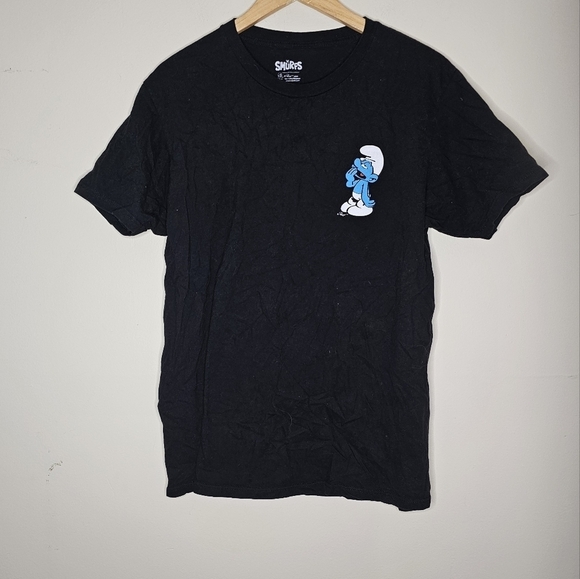Smurfs Sleepy Graphic Tee Shirt Size Large - Picture 2 of 3